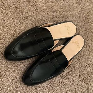 J Crew academy loafer mules